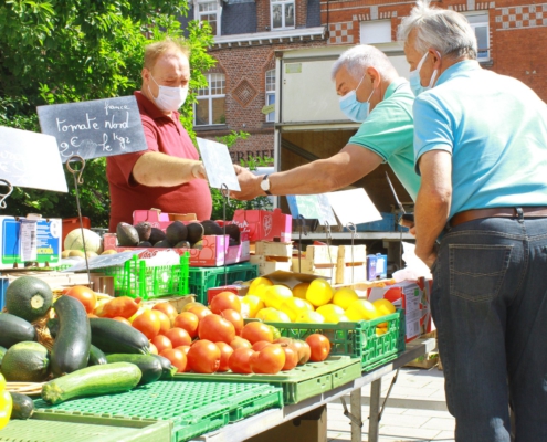 Masque sur le marché